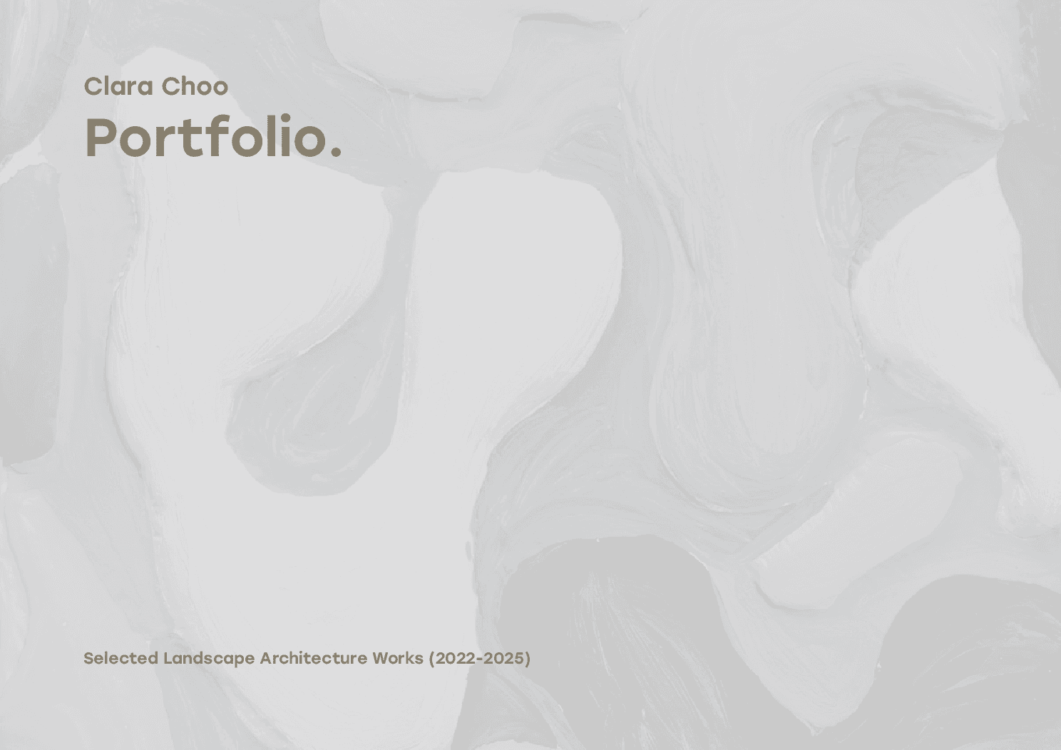 Cover of Clara Choo's portfolio