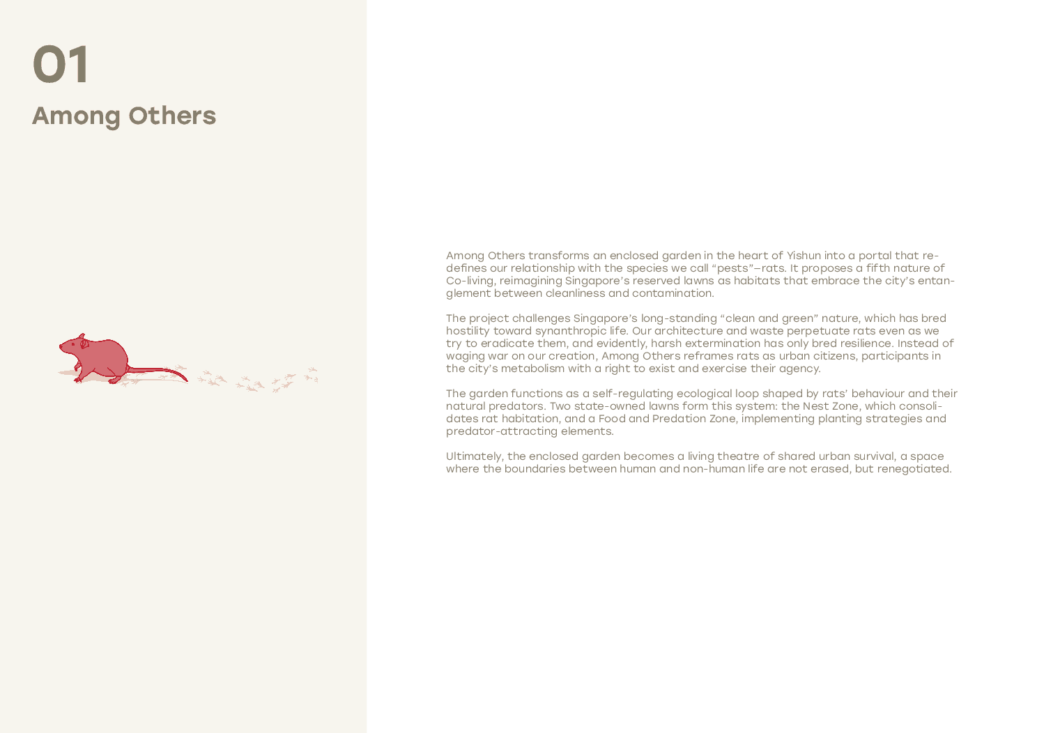 Among Others portfolio page 1